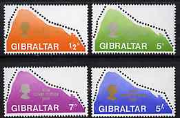 Gibraltar 1969 New Constitution (Rock Shaped) set of 4 unmounted mint, SG 236-39*, stamps on constitutions