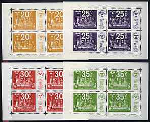 Sweden 1974 'Stockholmia 74' Stamp Exhibition set of 4 m/sheets, SG MS 783, stamps on stamp exhibitions