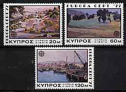 Cyprus 1977 Europa (Paintings) set of 3, SG 482-84 unmounted mint*, stamps on europa      arts