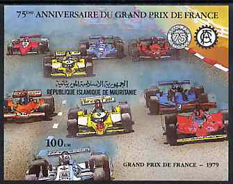 Mauritania 1981 French Grand Prix imperf m/sheet unmounted mint, SG MS 729, stamps on cars, stamps on racing cars, stamps on sport   , stamps on formula 1, stamps on  f1 , stamps on  