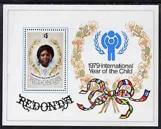 Antigua - Redonda 1979 International Year of the Child perf m/sheet unmounted mint, stamps on , stamps on  iyc , stamps on children    flags