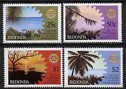 Antigua - Redonda 1980 75th Anniversary of Rotary International Perf set of 4 unmounted mint*, stamps on rotary