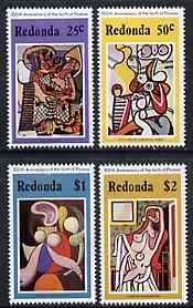 Antigua - Redonda 1981 Birth Centenary of Picasso Perf set of 4 unmounted mint, stamps on arts    picasso