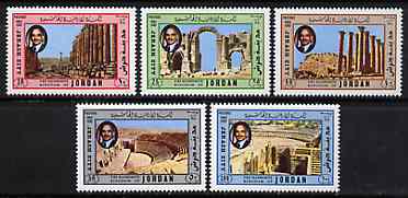 Jordan 1982 Roman Ruins at Jerash set of 5 unmounted mint, SG 1353-57*, stamps on ruins, stamps on archaeology, stamps on roman