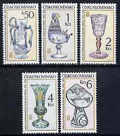 Czechoslovakia 1985 Arts & Crafts perf set of 5 unmounted mint, SG 2805-9, Mi 2836-40, stamps on , stamps on  stamps on artefacts    crafts