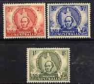 Australia 1946 Centenary of Mitchell's Exploration of Queensland set of 3, fine unmounted mint SG 216-18, stamps on explorers, stamps on  kg6 , stamps on 