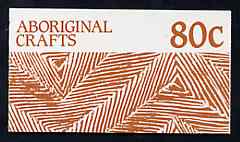 Australia 1987 Aboriginal Crafts 80c booklet complete (SG SB57), stamps on crafts