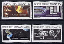 Bophuthatswana 1979 Platinum Industry set of 4 unmounted mint, SG 47-50, stamps on minerals, stamps on jewellry, stamps on industries, stamps on mining, stamps on communications