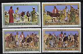 Bophuthatswana 1983 Easter (Palm Sunday) set of 4 unmounted mint, SG 104-107*, stamps on easter, stamps on donkeys, stamps on 