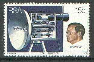 South Africa 1979 25th Anniversary of Tellurometer (Radio Distance Measurer) unmounted mint, SG 455*, stamps on inventors, stamps on radio, stamps on science, stamps on communications
