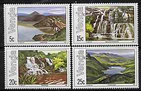 Venda 1981 Lakes & Waterfalls set of 4 unmounted mint, SG 42-45*, stamps on lakes, stamps on waterfalls