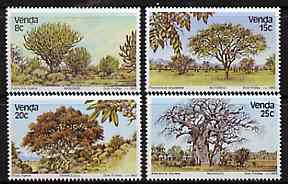 Venda 1982 Indigenous Trees #1 set of 4 unmounted mint, SG 63-66, stamps on trees