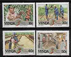 Venda 1988 Coffee Industry set of 4 unmounted mint, SG 167-70*, stamps on drink    coffee    industry