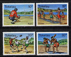 Tokelau 1979 Local Sports perf set of 4 unmounted mint, SG 69-72, stamps on sport, stamps on cricket, stamps on rugby