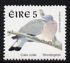 Ireland 1997-2000 Birds - Wood Pigeon 5p unmounted mint SG 1034, stamps on birds, stamps on pigeons