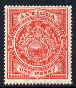 Antigua 1908-17 MCA Badge 1d red mounted mint SG 43, stamps on , stamps on  stamps on , stamps on  stamps on  kg5 , stamps on  stamps on badge, stamps on  stamps on 