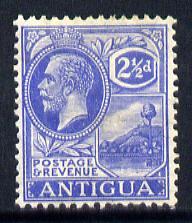 Antigua 1921-29 KG5 Script CA 2.5d bright blue mounted mint SG 71, stamps on , stamps on  kg5 , stamps on 