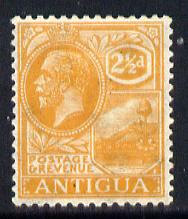 Antigua 1921-29 KG5 Script CA 2.5d orange-yellow mounted mint SG 72, stamps on , stamps on  kg5 , stamps on 
