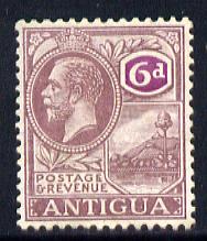 Antigua 1921-29 KG5 Script CA 6d dull & bright purple mounted mint SG 75, stamps on , stamps on  kg5 , stamps on 