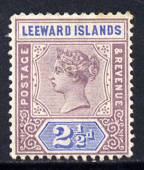 Leeward Islands 1890 QV Crown CA 2.5d dull mauve & blue mounted mint SG 3, stamps on , stamps on  qv , stamps on 
