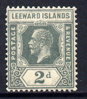 Leeward Islands 1921-32 KG5 Script CA 2d slate-grey Die II mounted mint SG 65, stamps on , stamps on  kg5 , stamps on 