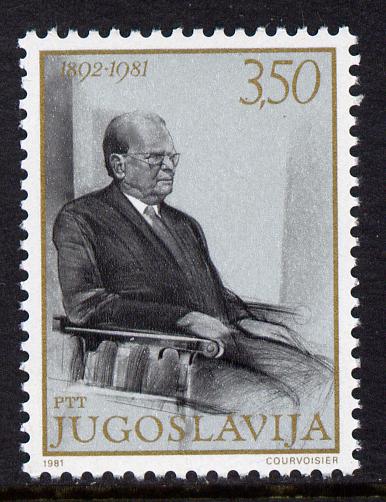 Yugoslavia 1981 President Tito's 88th Birthday 3d50 unmounted mint, SG 1981, stamps on personalities, stamps on constitutions