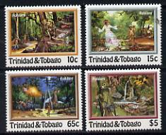 Trinidad & Tobago 1982 Folk Lore set of 4 unmounted mint, SG 609-12, stamps on folklore