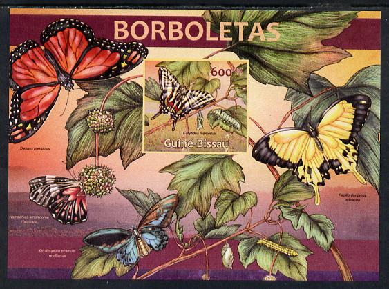 Guinea - Bissau 2013 Butterflies #05 imperf m/sheet unmounted mint. Note this item is privately produced and is offered purely on its thematic appeal, stamps on butterflies