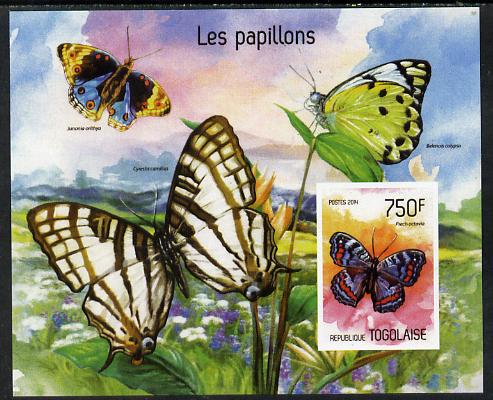 Togo 2014 Butterflies imperf s/sheet C - unmounted mint. Note this item is privately produced and is offered purely on its thematic appeal, stamps on butterflies