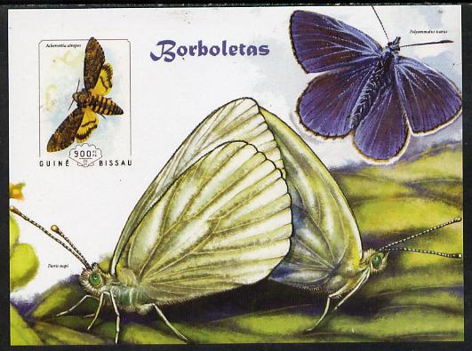 Guinea - Bissau 2014 Butterflies #07 imperf s/sheet unmounted mint. Note this item is privately produced and is offered purely on its thematic appeal, stamps on , stamps on  stamps on butterflies, stamps on  stamps on 