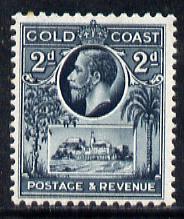 Gold Coast 1928 KG5 Christiansborg Castle 2d slate mounted mint SG 106, stamps on , stamps on  kg5 , stamps on castles
