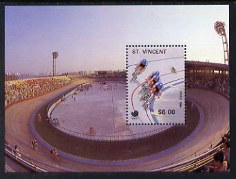 St Vincent 1988 Seoul Olympic Games the unissued $6 m/sheet (Cycling) unmounted mint, stamps on , stamps on  stamps on bicycles   sport  transport    olympics