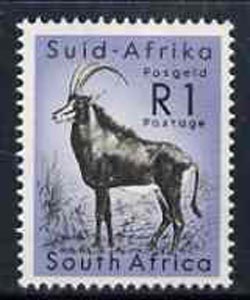 South Africa 1961 Antelope 1r from decimal def set unmounted mint, SG 197, stamps on animals, stamps on antelope