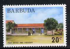 Barbuda 1974 Post Office & Treasury 20c from pictorial def set, SG 190 unmounted mint*, stamps on postal    financial