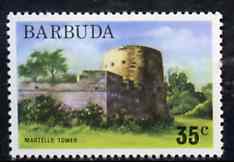 Barbuda 1974 Martello Tower 35c from pictorial def set, SG 192 unmounted mint*, stamps on monuments    forts