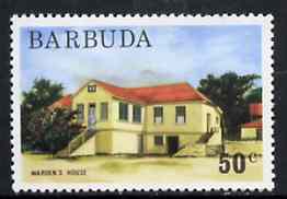 Barbuda 1974 Warden's House 50c from pictorial def set, SG 193 unmounted mint*, stamps on constitutions