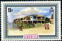 Anguilla 1972-75 Cottage Hospital Extension 15c from def set, SG 137 unmounted mint, stamps on hospital    medical