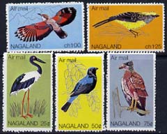 Nagaland 1969 Birds set of 5 from Wildlife definitive set unmounted mint*, stamps on , stamps on  stamps on birds