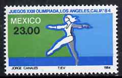 Mexico 1984 Gymnastics 23p from Olympic Games set, SG 1710 unmounted mint*, stamps on gymnastics, stamps on  gym , stamps on gymnastics, stamps on 