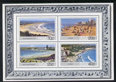 South Africa 1983 Tourist Beaches m/sheet unmounted mint, SG MS 553, stamps on tourism