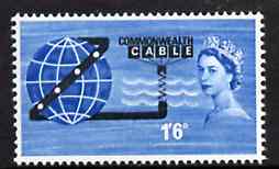 Great Britain 1963 Opening of COMPAC (Telephone Cable) unmounted mint (ordinary) SG 645*, stamps on communications, stamps on cable