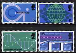 Great Britain 1969 Post Office Technology unmounted mint set of 4, SG 808-11*, stamps on technology