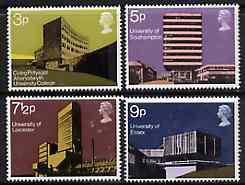 Great Britain 1971 British Architecture - Universities set of 4 unmounted mint, SG 890-93, stamps on architecture    education