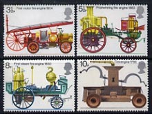 Great Britain 1974 Fire Service unmounted mint set of 4, SG 950-53, stamps on fire, stamps on rescue