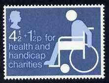 Great Britain 1975 Health & Handicap Funds (4.5p + 1.5p) unmounted mint SG 970, stamps on disabled    wheelchair