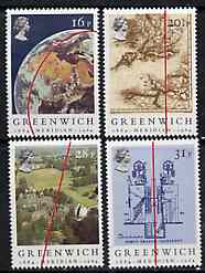 Great Britain 1984 Greenwich Meridian unmounted mint set of 4 SG 1254-57, stamps on geography, stamps on maps, stamps on telescope, stamps on navigation