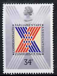 Great Britain 1986 Commonwealth Parliamentary Association Conference unmounted mint, SG 1335, stamps on constitutions