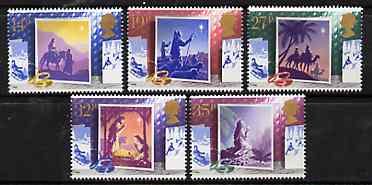Great Britain 1988 Christmas - Christmas Cards set of 5 unmounted mint, SG 14145-18, stamps on christmas