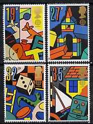 Great Britain 1989 Europa - Games & Toys set of 4 unmounted mint, SG 1436-39, stamps on europa   toys