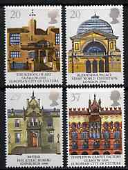 Great Britain 1990 Europa & Glasgow City set of 4 unmounted mint SG 1493-96, stamps on architecture    postal    europa, stamps on scots, stamps on scotland